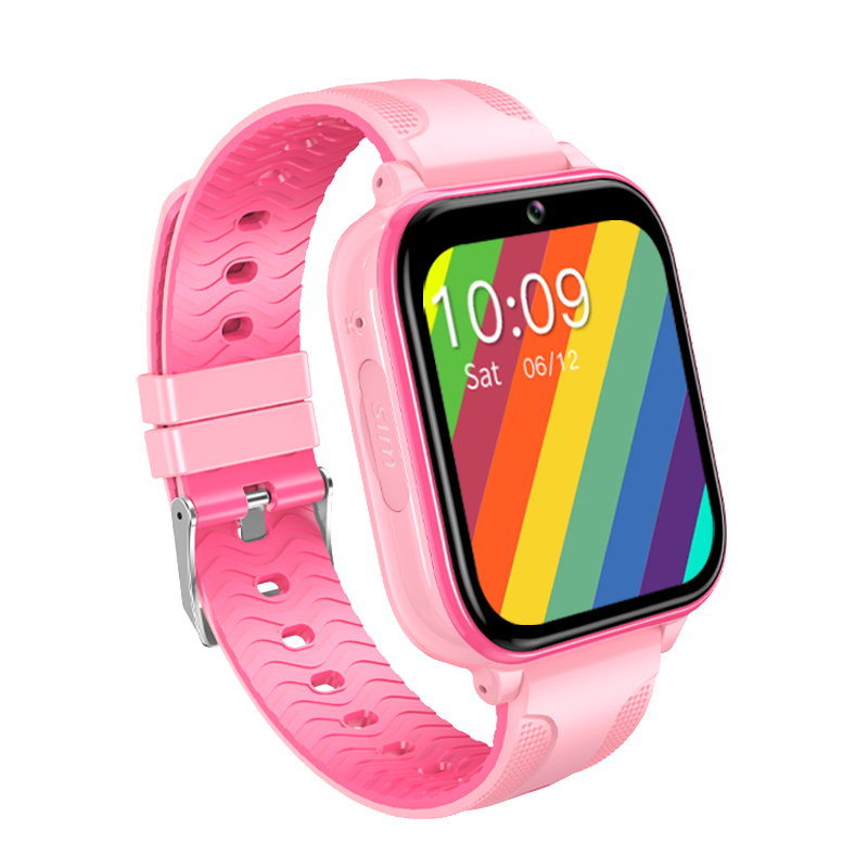 CR-02P Kids Smart Watch Android 8.1 GPS+WIFI Waterproof Pink Color